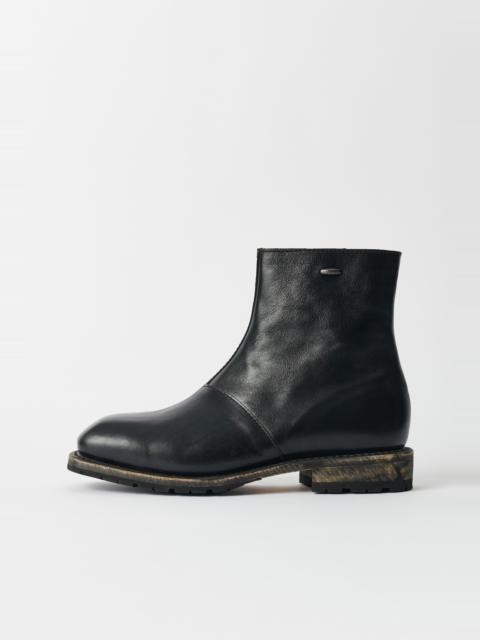 Engine Boot Deep Black Leather