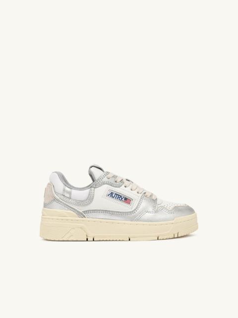 CLC LOW SNEAKERS IN SILVER-TONE LEATHER