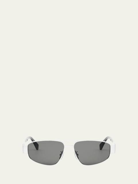 Men's Triomphe Pilot Metal Sunglasses