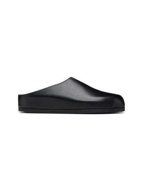 Black Wearing Slip-on Loafers