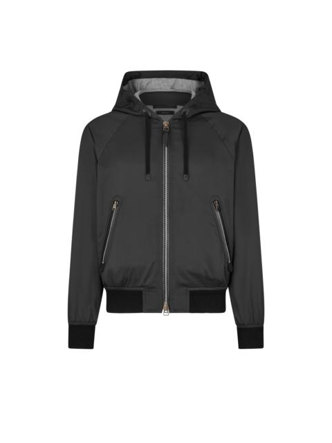 JERSEY LINED ZIP HOODIE