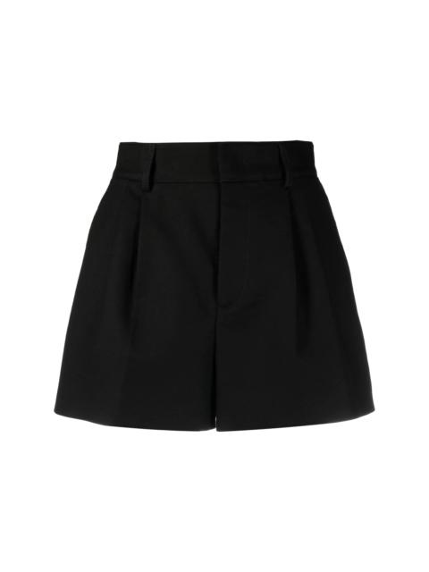 high-waist tailored shorts