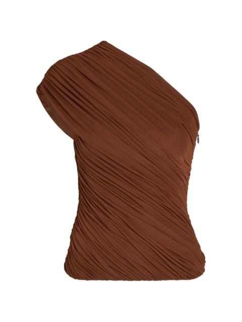 Camina one-shoulder ruched top