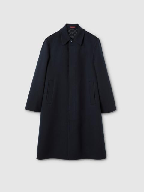 Reversible double wool coat