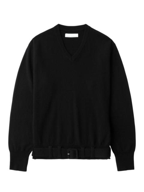 belted sweater