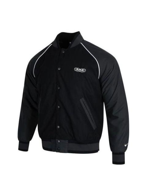 Nike Baseball Collar Raglan Sleeve Long Sleeves Jacket Men's Black DQ6148-010