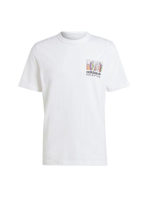 adidas Adventure Graphic T-Shirts 'White' IJ0701