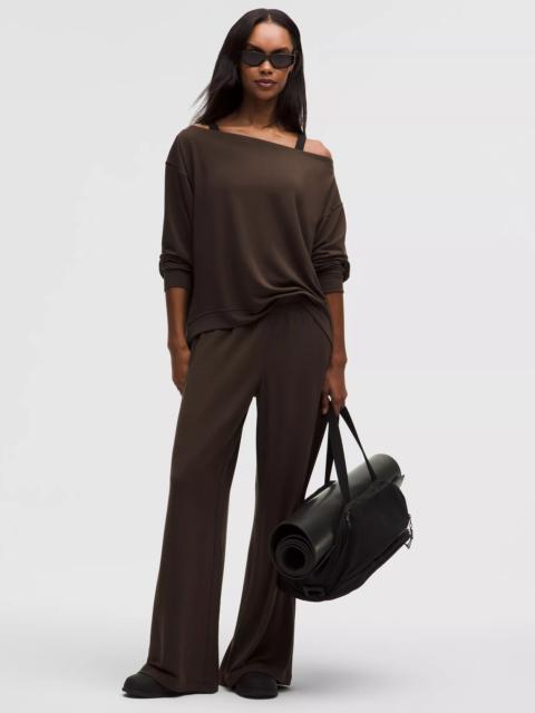 BeCalm Mid-Rise Wide-Leg Pant