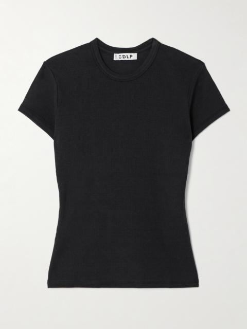 Ribbed Stretch Lyocell And Cotton-blend T-shirt