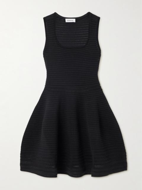 Lottie Ribbed Stretch-knit Mini Dress