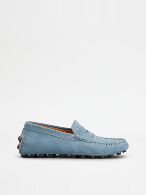 GOMMINO BUBBLE LOAFERS IN SUEDE - LIGHT BLUE