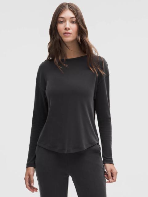 Drapey Softstreme Boatneck Long-Sleeve Shirt