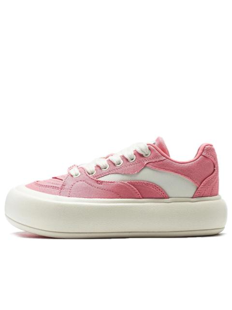 (WMNS) Li-Ning Platform Skate Shoes 'Pink White' AZGT026-9