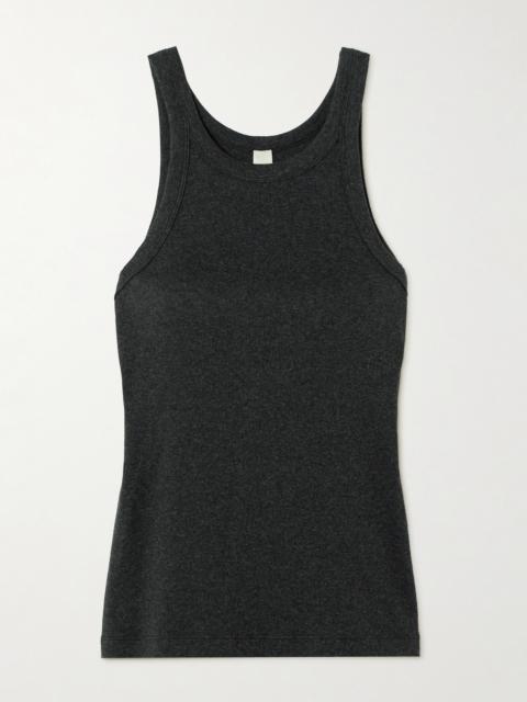 Ribbed Organic Cotton-blend Jersey Tank