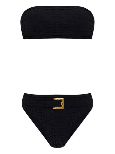 belted-waist bikini