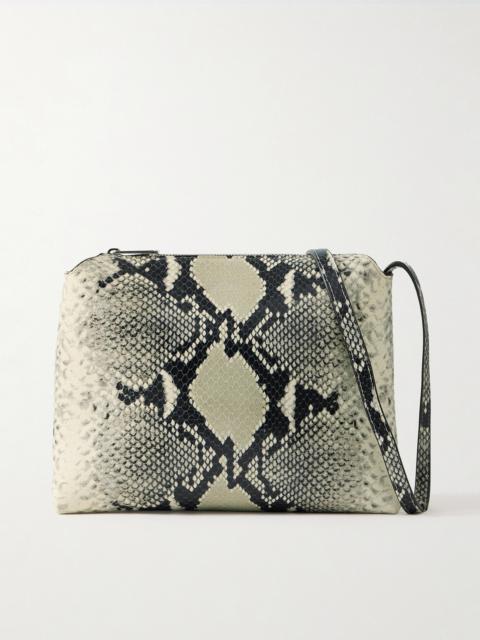 Lina Medium Snake-effect Leather Shoulder Bag