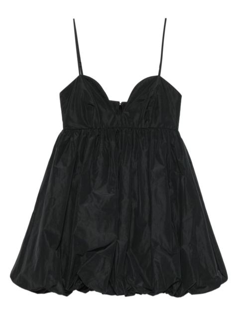 sweetheart-neckline mini dress