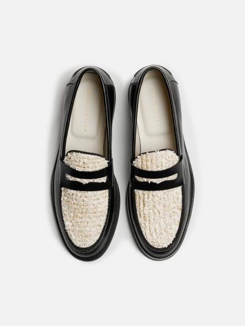 Wilde Black + White Habana Penny Loafer - Men's