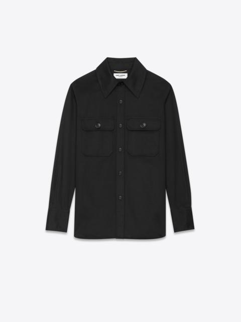 saharienne shirt in cotton drill