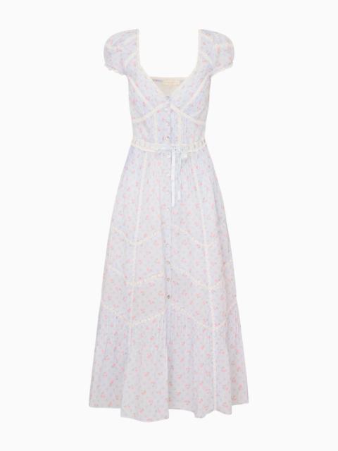 Aurela Floral Cotton Midi Dress