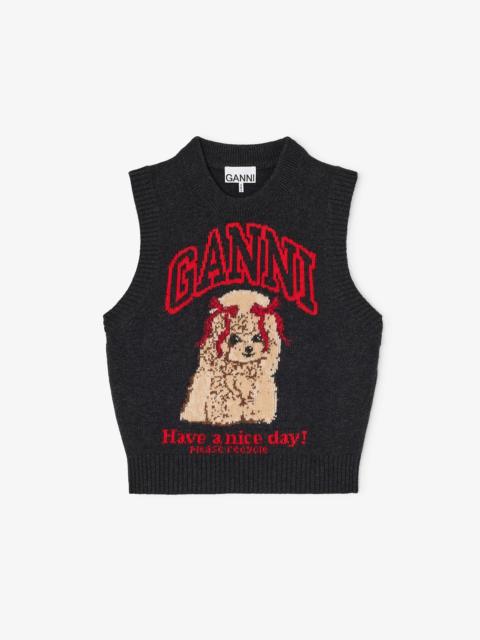 GRAPHIC WOOL VEST