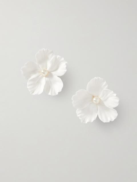 Verone Clay And Faux Pearl Earrings