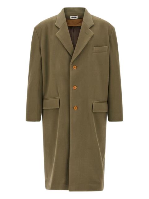 Polleggio reversible single-breasted coat