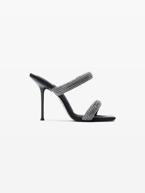 black crystal hotfix julie tubular sandals