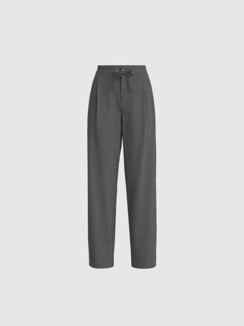 Tropical luxury wool tailored track trousers