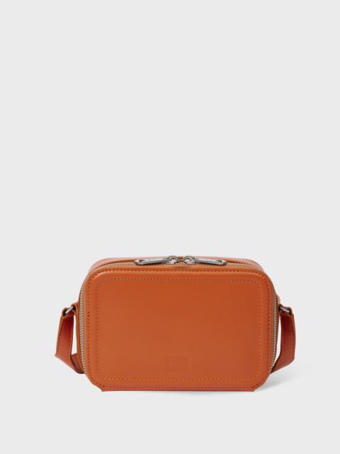 Orange Leather Flight Bag