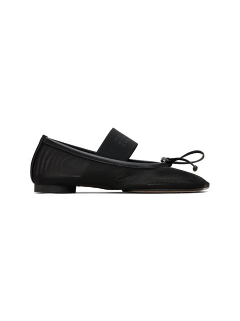 Black Anatomic Numeric Ballerina Flats
