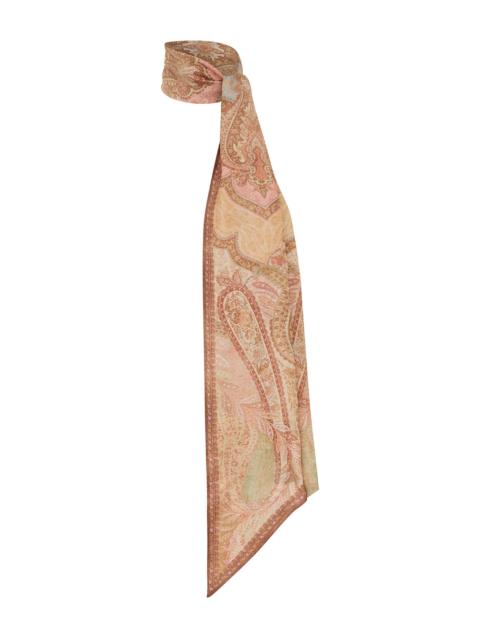 PRINTED SILK NECK SCARF