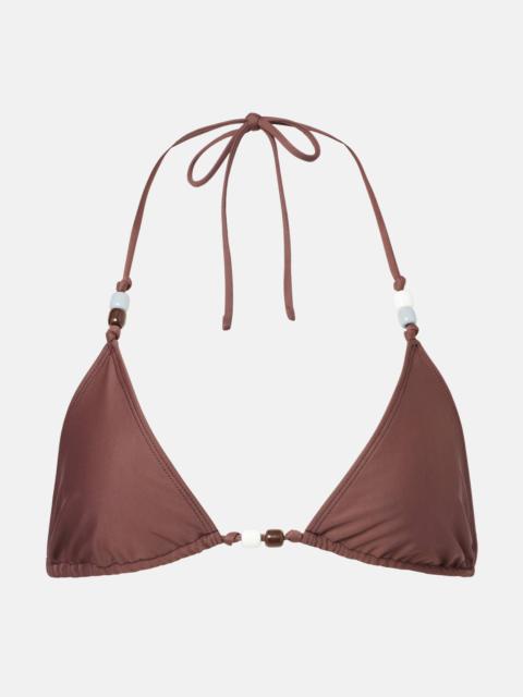 Uma beaded bikini top