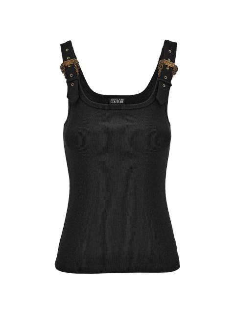 Versace Jeans Couture Ribbed-knit Buckle Tank Top