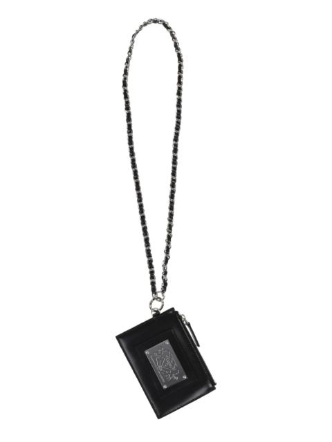 WALLET NECKLACE LEATHER / BLK