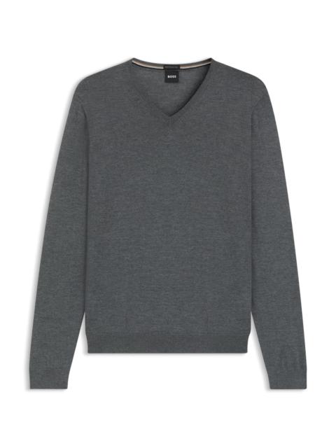V-NECK SWEATER IN MERINO WOOL