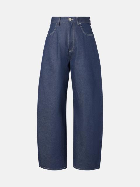 High-rise barrel-leg jeans
