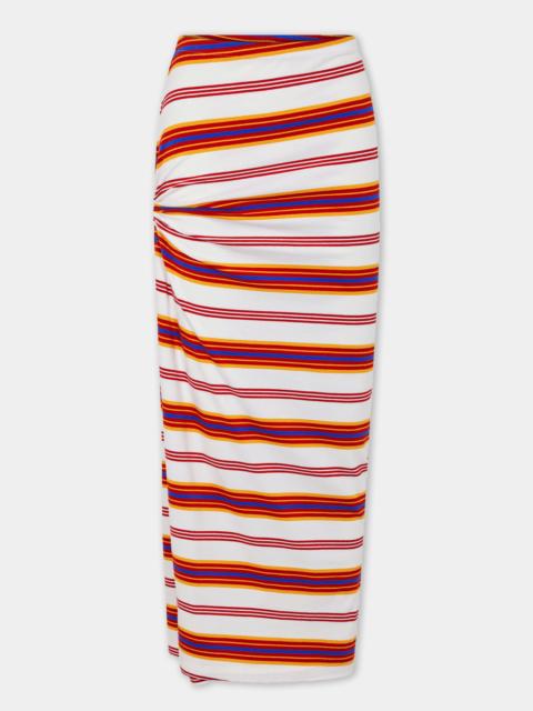 DRAPED LONG SKIRT IN JERSEY