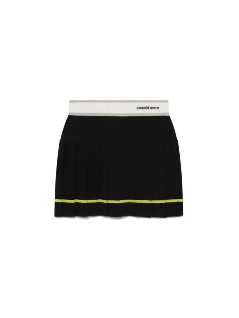 Striped Pleated Skirt