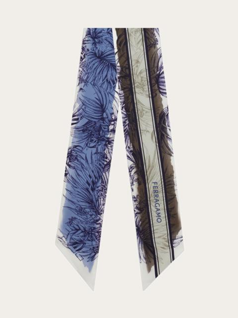 Gravure print silk bandeau