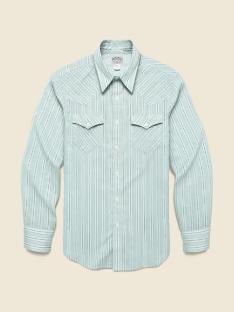 Slim Fit Cowpoke Western Shirt - Blue