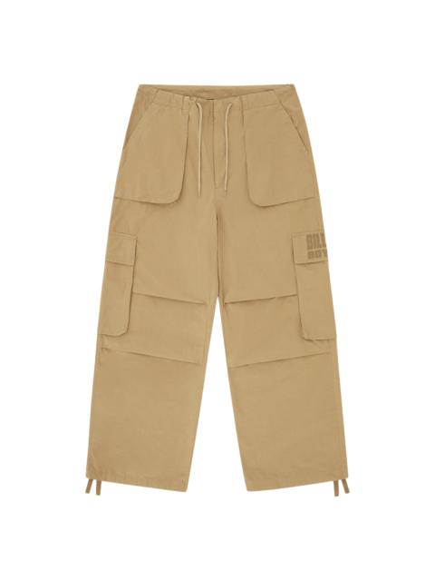 STRAIGHT LOGO PARACHUTE PANTS