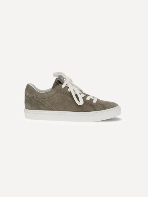 Suede Sneakers with Precious Loop
