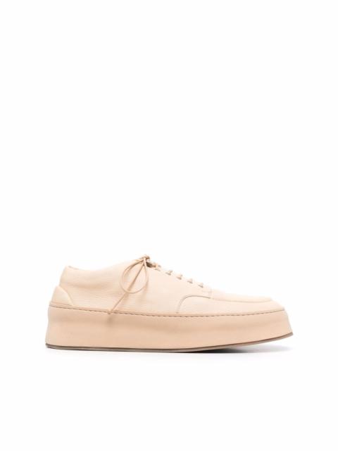 leather lace-up derby shoes