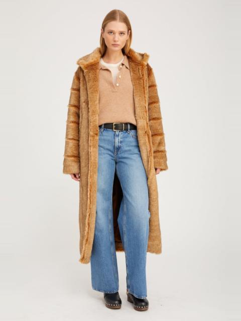 CAMEL FUR IRIS COAT