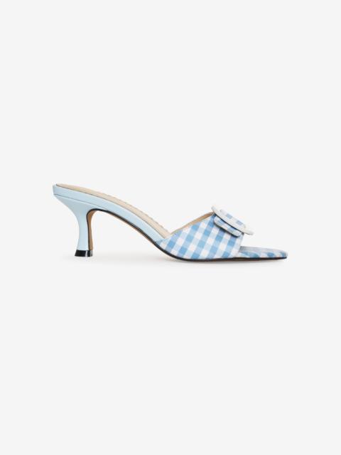 Eloise Gingham Buckle Mule