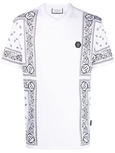 bandana-print short-sleeve T-shirt