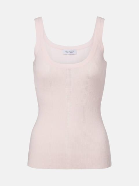 Lucy rib-knitted wool tank top