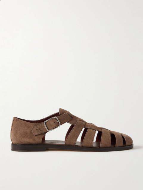 Maxime Walk Suede Sandals Brown