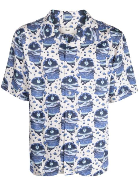 graphic-print short-sleeve shirt